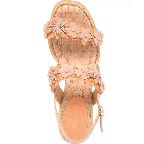 Born Women's Square Toe Sandals, Light Orange Salmon - Picture 3 of 11